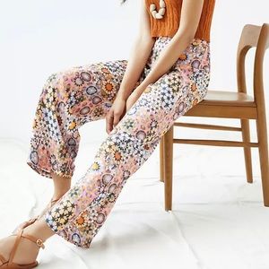 Anthropologie Geometric Straight Pant